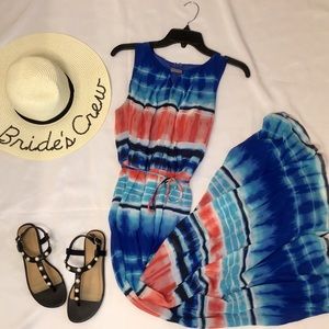 Watercolor maxi dress